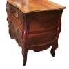 Commode Provençale 18è Nîmoise En Noyer Sculptée De Volutes Rocailles Ouvrant Par Deux Tiroirs | Biron 