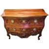 Commode Provençale 18è Nîmoise En Noyer Sculptée De Volutes Rocailles Ouvrant Par Deux Tiroirs | Biron 