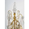 Paire de girandoles de style Louis XV en bronze doré et décor de cristal Baccarat vers 1880 | Biron 