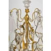 Paire de girandoles de style Louis XV en bronze doré et décor de cristal Baccarat vers 1880 | Biron 