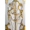Paire de girandoles de style Louis XV en bronze doré et décor de cristal Baccarat vers 1880 | Biron 