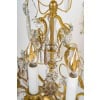 Paire de girandoles de style Louis XV en bronze doré et décor de cristal Baccarat vers 1880 | Biron 