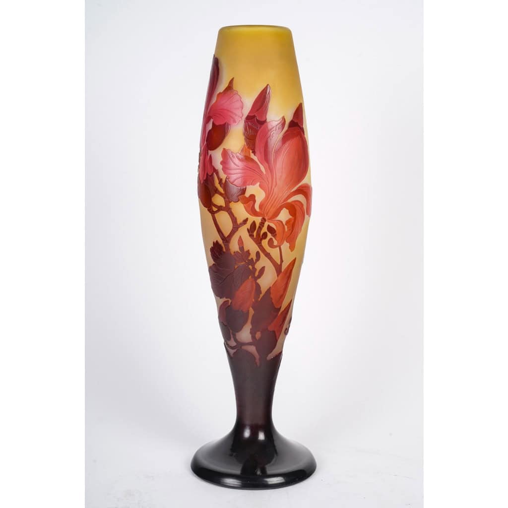 Émile Gallé (1846-1904) Vase aux « Magnolias », circa 1900 | Biron 