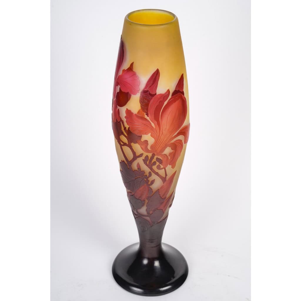 Émile Gallé (1846-1904) Vase aux « Magnolias », circa 1900 | Biron 