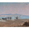 Frank William Warwick Topham (1838-1924) Capri La réparation des filets huile sur panneau vers 1863 | Biron 