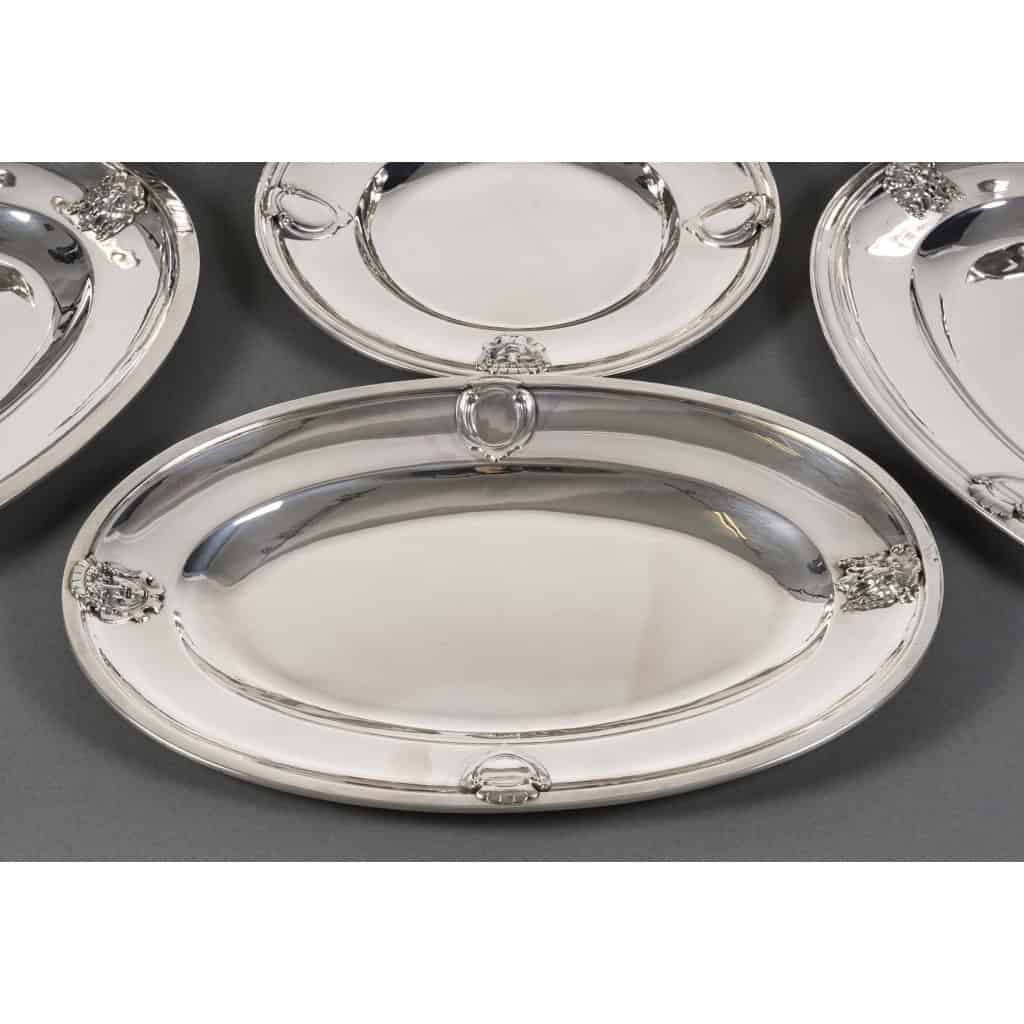 J.PIAULT & R. LINZELER – Rare Platerie en argent 10 pièces de forme Fin XIXe | Biron 