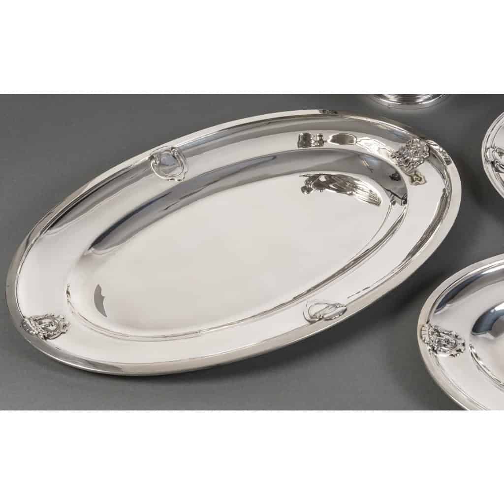 J.PIAULT & R. LINZELER – Rare Platerie en argent 10 pièces de forme Fin XIXe | Biron 