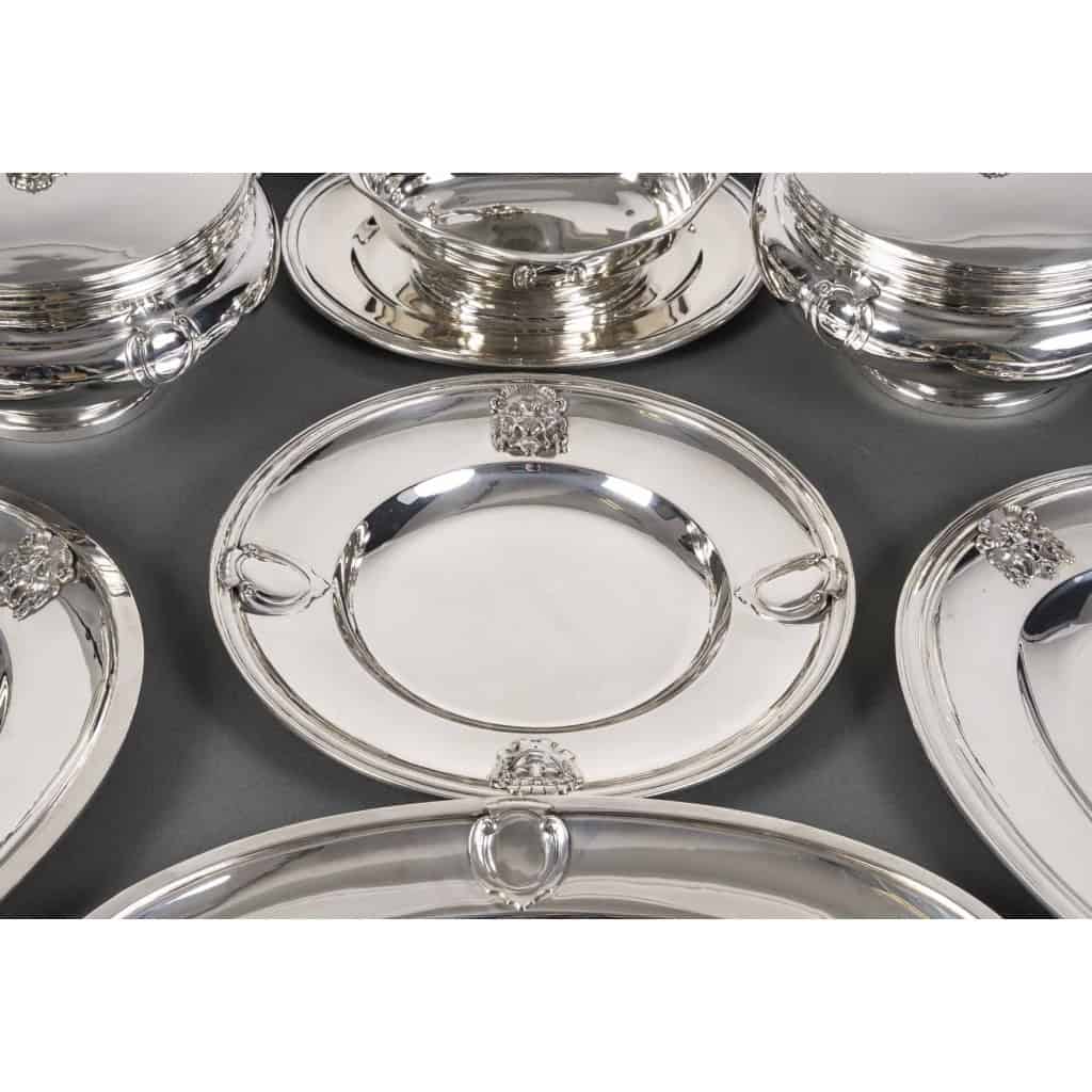 J.PIAULT & R. LINZELER – Rare Platerie en argent 10 pièces de forme Fin XIXe | Biron 