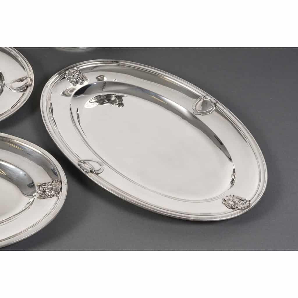 J.PIAULT & R. LINZELER – Rare Platerie en argent 10 pièces de forme Fin XIXe | Biron 