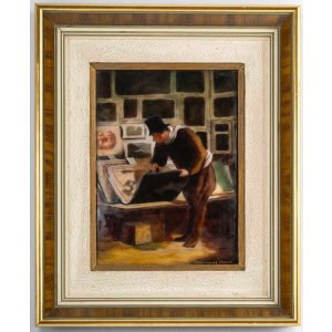 Fauré Limoges L'Amateur d'Estampe d'après Honoré Daumier