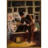 Fauré Limoges L’Amateur d’Estampe d’après Honoré Daumier | Biron 