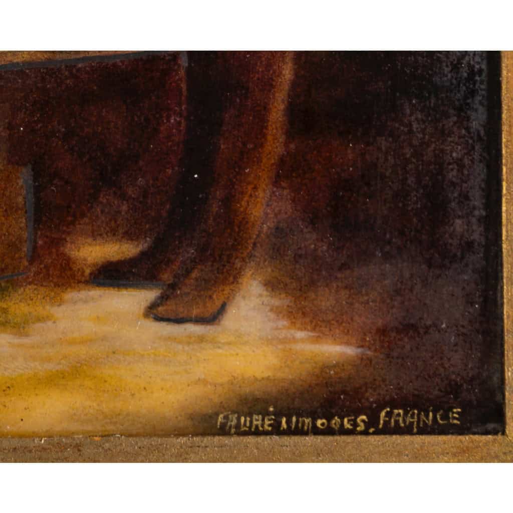 Fauré Limoges L’Amateur d’Estampe d’après Honoré Daumier | Biron 