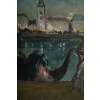 Marcel Cosson (1878-1956) Arlequin et Colombine à Venise huile sur toile vers 1900 | Biron 