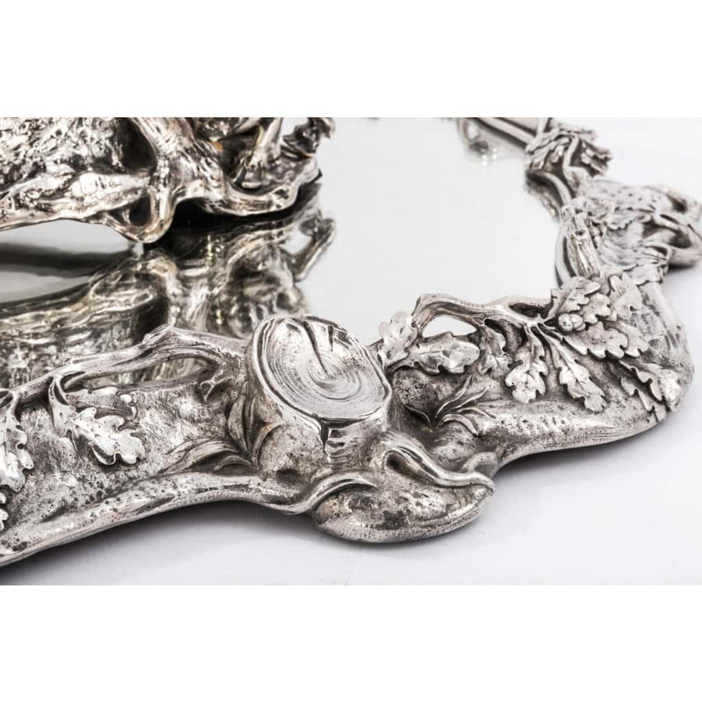 ORFEVRE C.CHRISTOFLE Silver-plated bronze centerpiece called “The Forest” XIXth century | Biron