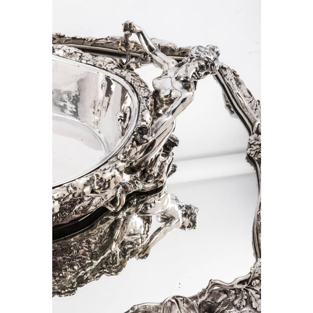 ORFEVRE C.CHRISTOFLE Silver-plated bronze centerpiece called “The Forest” XIXth century | Biron