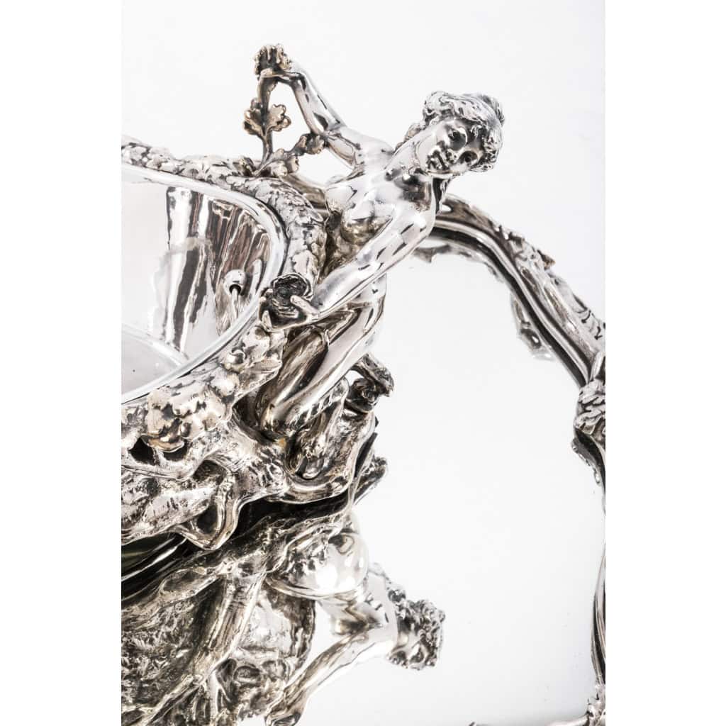 ORFEVRE C.CHRISTOFLE Silver-plated bronze centerpiece called “The Forest” XIXth century | Biron