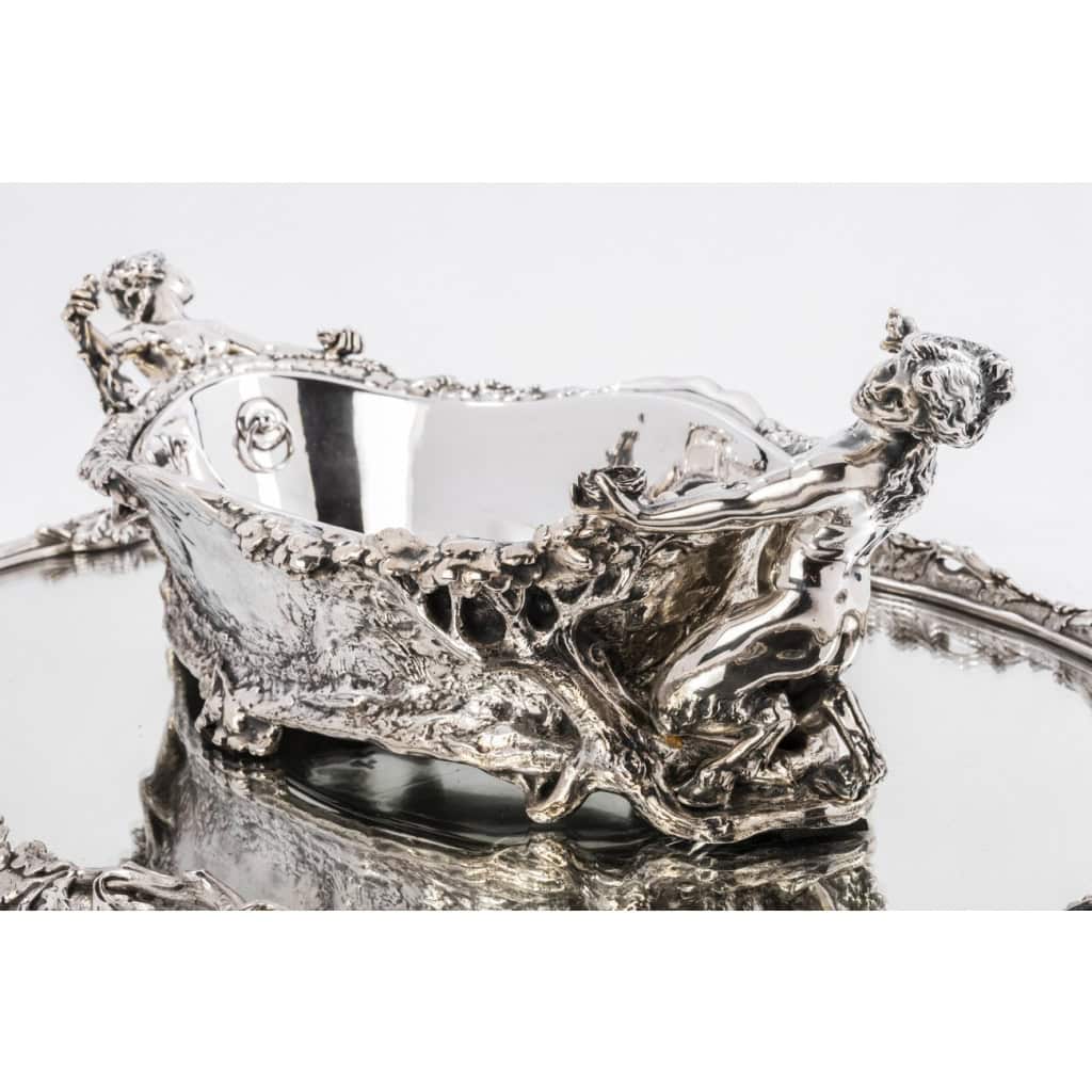 ORFEVRE C.CHRISTOFLE Silver-plated bronze centerpiece called “The Forest” XIXth century | Biron
