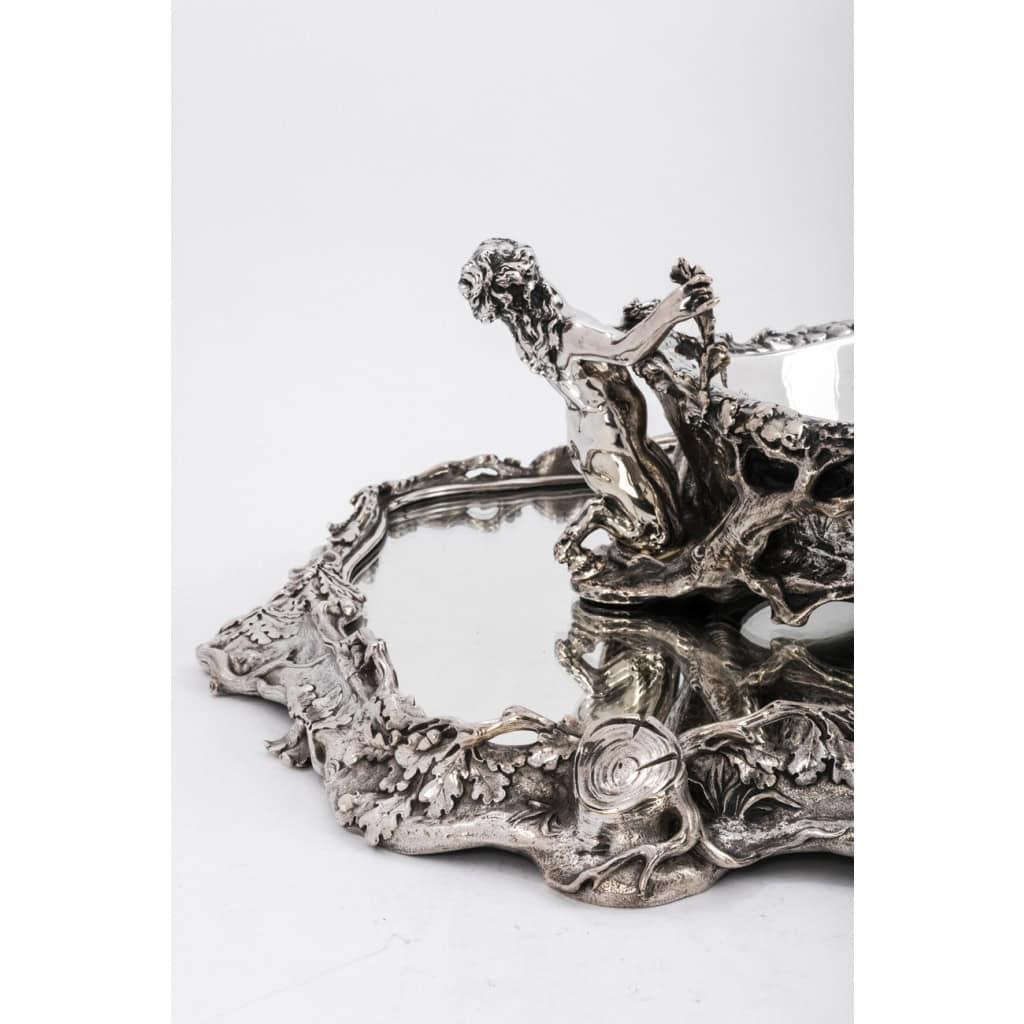 ORFEVRE C.CHRISTOFLE Silver-plated bronze centerpiece called “The Forest” XIXth century | Biron