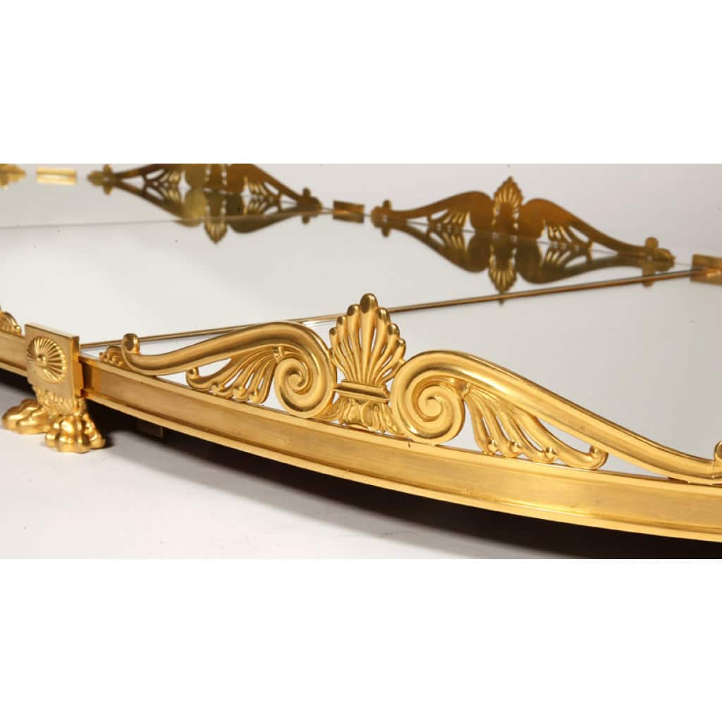 Surtout de table en bronze doré, Epoque RESTAURATION XIXe | Biron 
