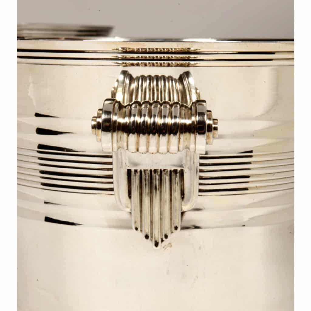 Orfèvre BOIN TABURET – Paire de rafraîchissoirs en argent massif Epoque ART DECO | Biron 