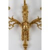 Paire d’appliques de style Louis XVI en bronze doré Aux enfants musiciens fin du XIXème siècle | Biron 