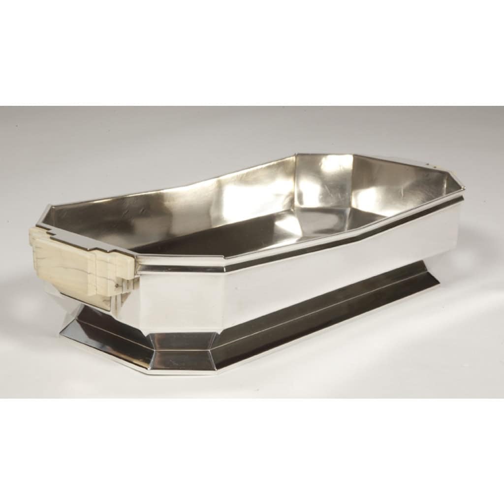 Orfèvre TETARD – Jardinière en argent massif époque ART DECO 1930 | Biron 