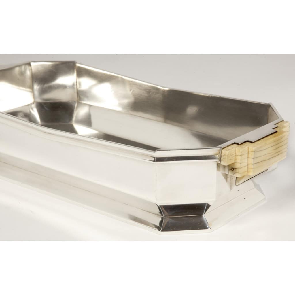 Orfèvre TETARD – Jardinière en argent massif époque ART DECO 1930 | Biron 