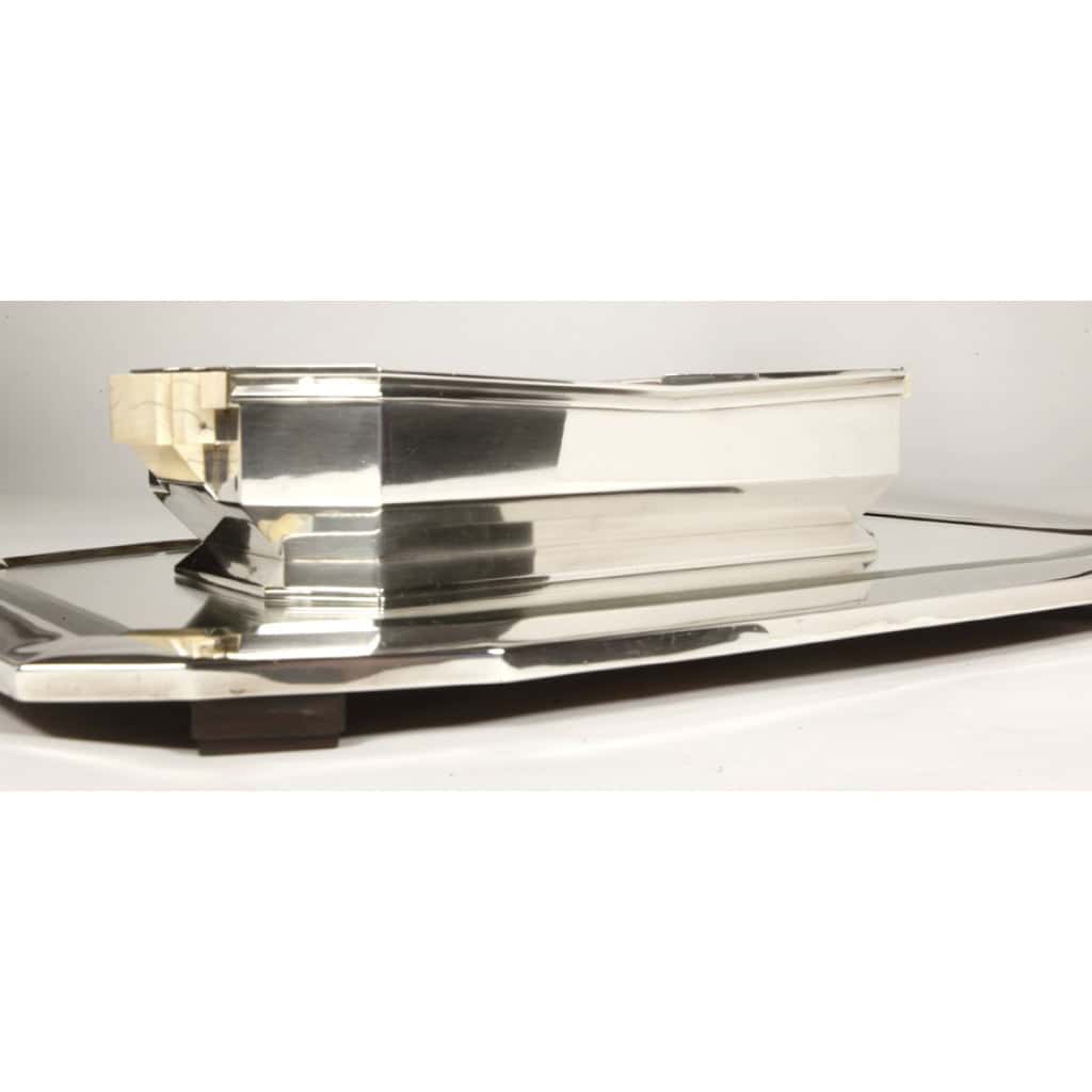 Orfèvre TETARD – Jardinière en argent massif époque ART DECO 1930 | Biron 