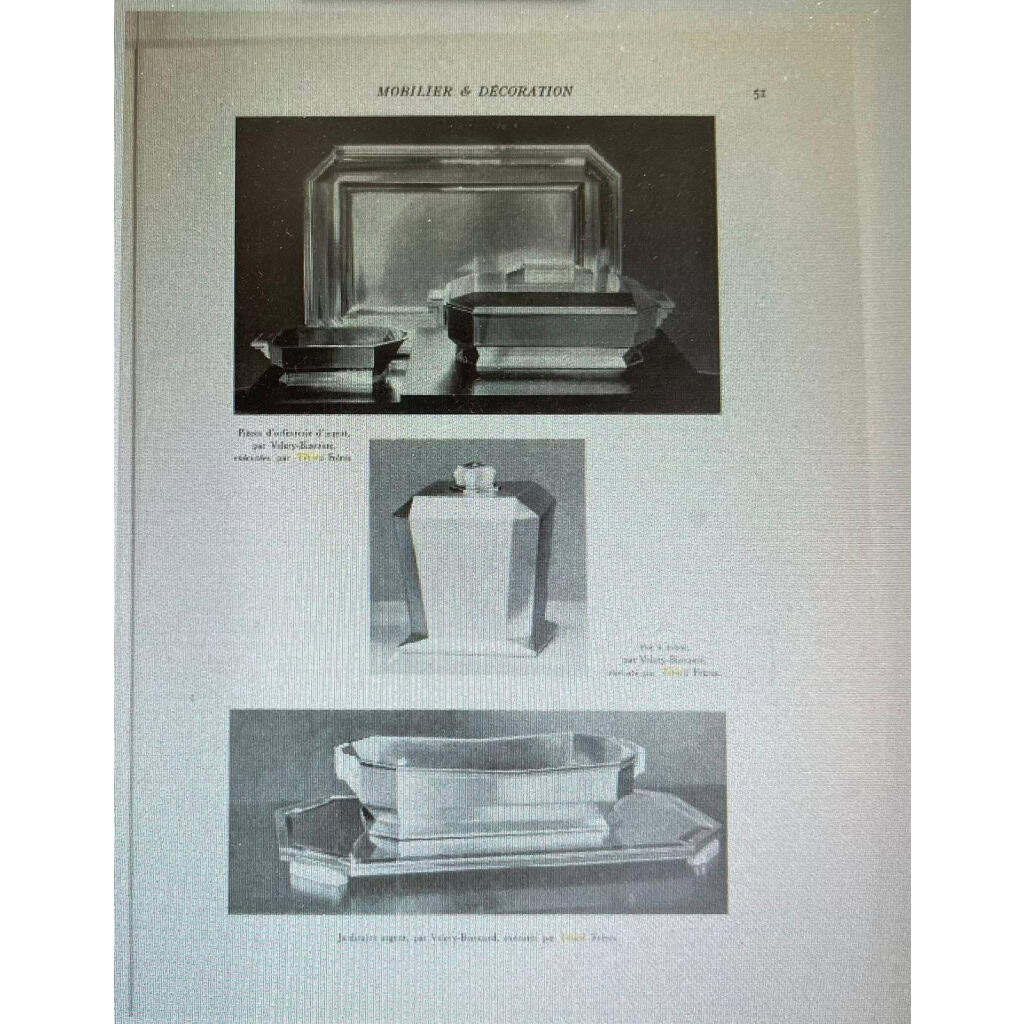 Orfèvre TETARD – Jardinière en argent massif époque ART DECO 1930 | Biron 