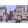 Leon ZEYTLINE Ecole Russe 20è Siècle Vue De Paris Le Moulin Rouge Huile Sur Toile Signée Certificat Catalogue raisonné | Biron 
