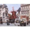 Leon ZEYTLINE Ecole Russe 20è Siècle Vue De Paris Le Moulin Rouge Huile Sur Toile Signée Certificat Catalogue raisonné | Biron 