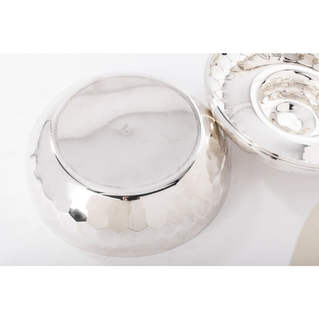 Coffret en argent massif martelé Epoque XXe ITALIE du Nord | Biron 