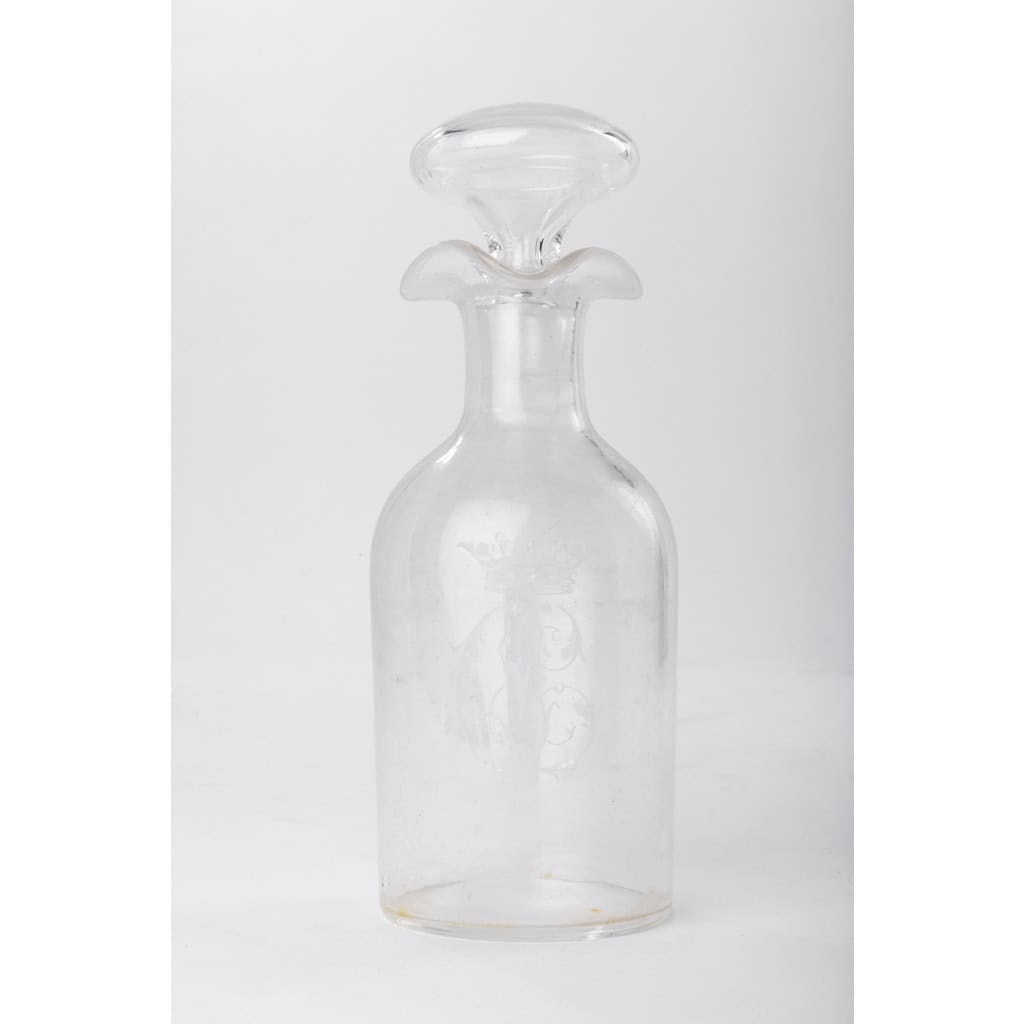 Orfèvre ODIOT – Huilier / Vinaigrier en argent massif/cristal fin XIXè | Biron 