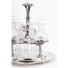 Orfèvre ODIOT – Huilier / Vinaigrier en argent massif/cristal fin XIXè | Biron 