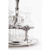 Orfèvre ODIOT – Huilier / Vinaigrier en argent massif/cristal fin XIXè | Biron 