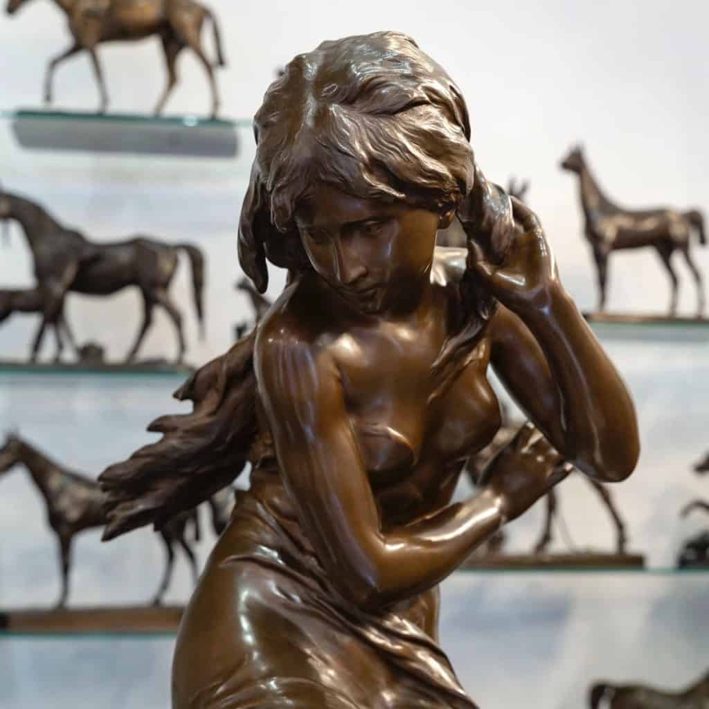 Sculpture – La Vague , Mathurin Moreau (1822-1912) – Bronze | Biron 