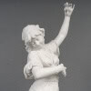 Élégante figure en biscuit, produite par la manufacture de Sèvres, représentant une Gitane dansant, épreuve signée de l’artiste Emile Guillemin, Début du XXe siècle 1902. | Biron 