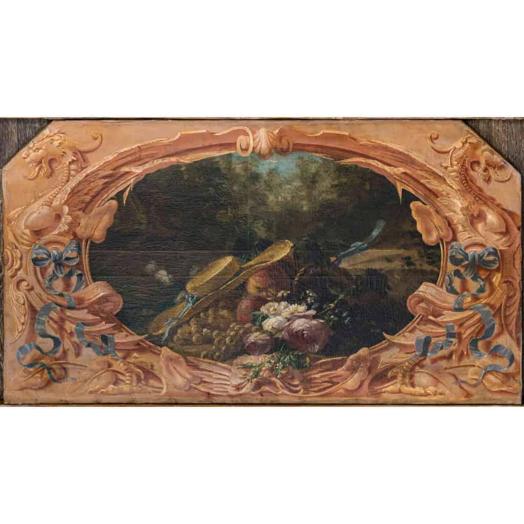 Alphonse Carrière (1808-1881) – Décor de boiserie composé de six Natures Mortes aux oiseaux Vers 1850-1860 | Biron 