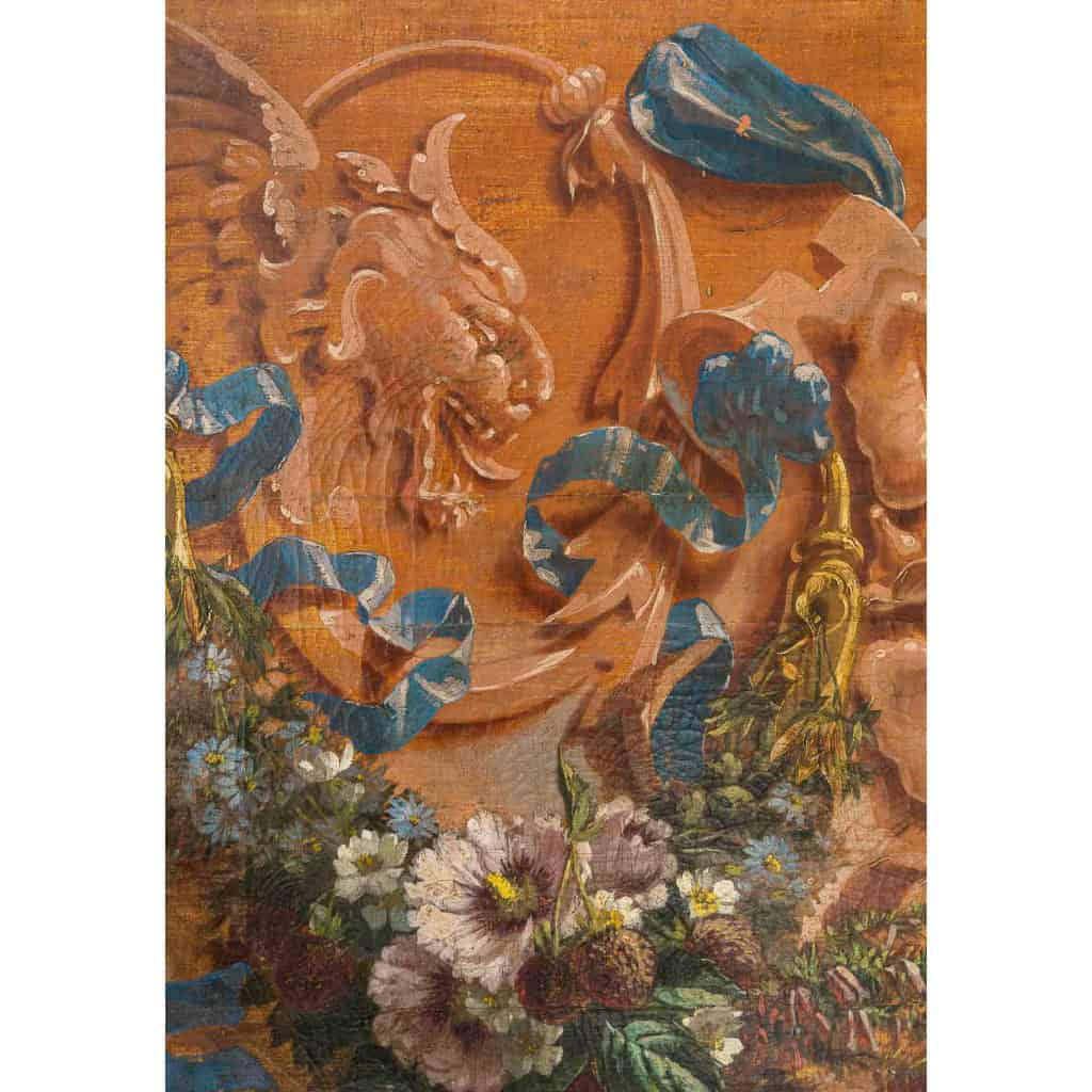 Alphonse Carrière (1808-1881) – Décor de boiserie composé de six Natures Mortes aux oiseaux Vers 1850-1860 | Biron 