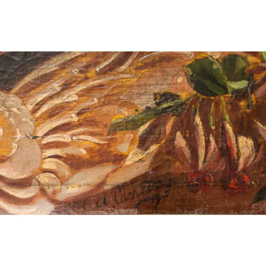 Alphonse Carrière (1808-1881) – Décor de boiserie composé de six Natures Mortes aux oiseaux Vers 1850-1860 | Biron 