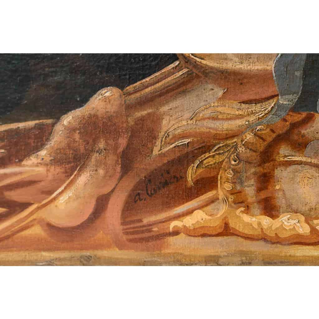 Alphonse Carrière (1808-1881) – Décor de boiserie composé de six Natures Mortes aux oiseaux Vers 1850-1860 | Biron 