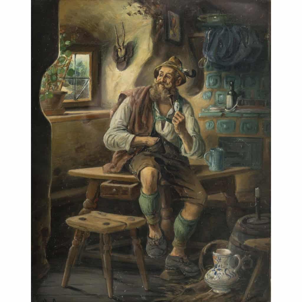 Huile sur panneau de Joseph Urban, 1894 | Biron 