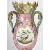 Paire de vases roses et verts de Paris | Biron 