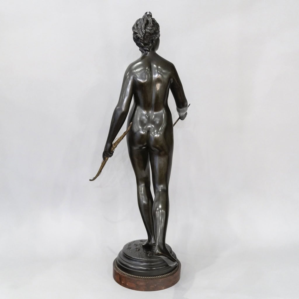 Sculpture – « Diane Chasseresse » , Jean – Antoine Houdon (1741-1828) – Bronze | Biron 