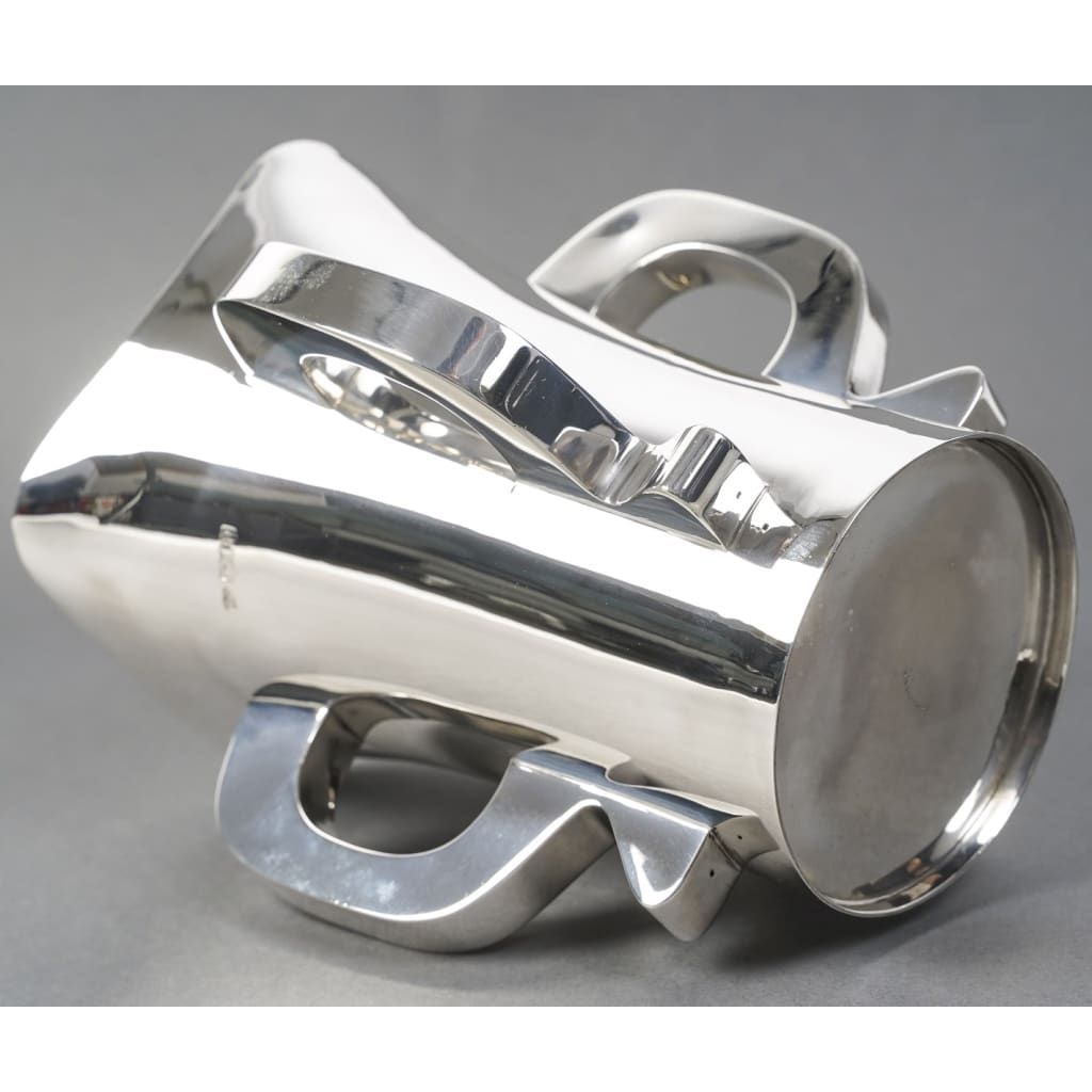 Orfèvre G & S. Ltd – VASE MODERNiSTE EN ARGENT MASSIF LONDRES 1916 | Biron 