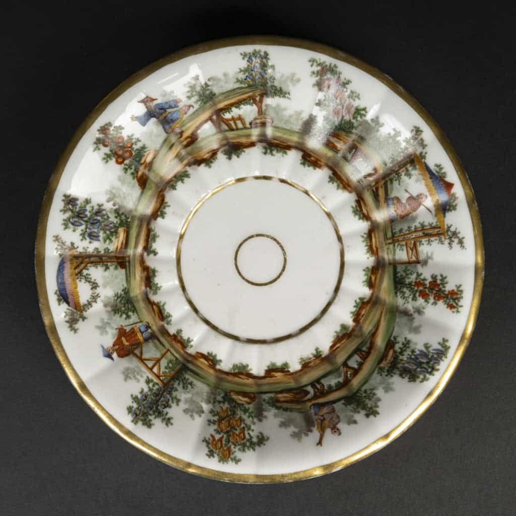Tasse porcelaine de Paris, 1880 | Biron 