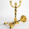 Paire de candélabres de style Louis XVI en bronze patiné et doré vers 1880 | Biron 