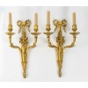 Paire d’appliques aux carquois d’époque Louis XVI en bronze ciselé et doré vers 1780 | Biron 
