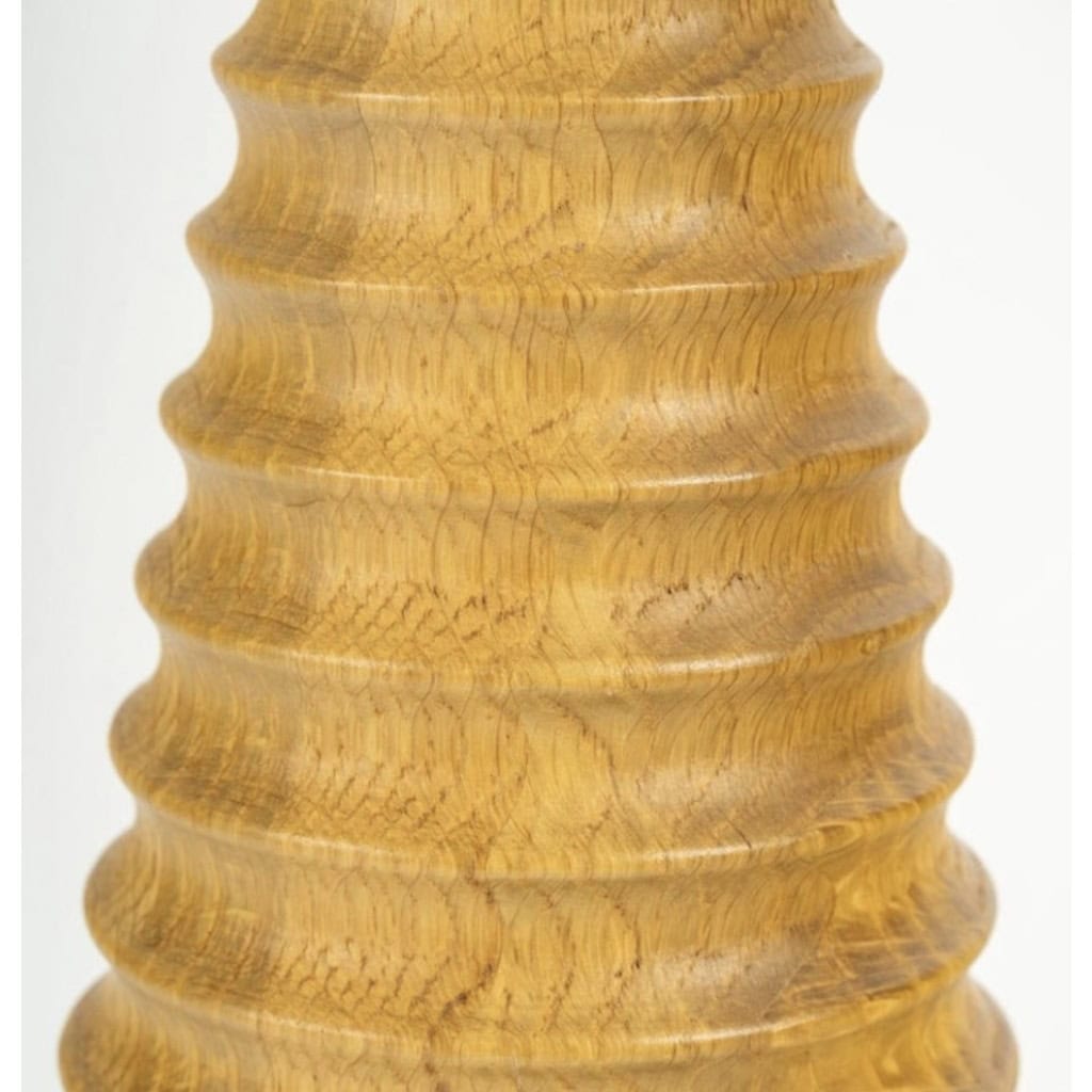 1960 Lampe en bois d’olivier tourné signée Conran | Biron 