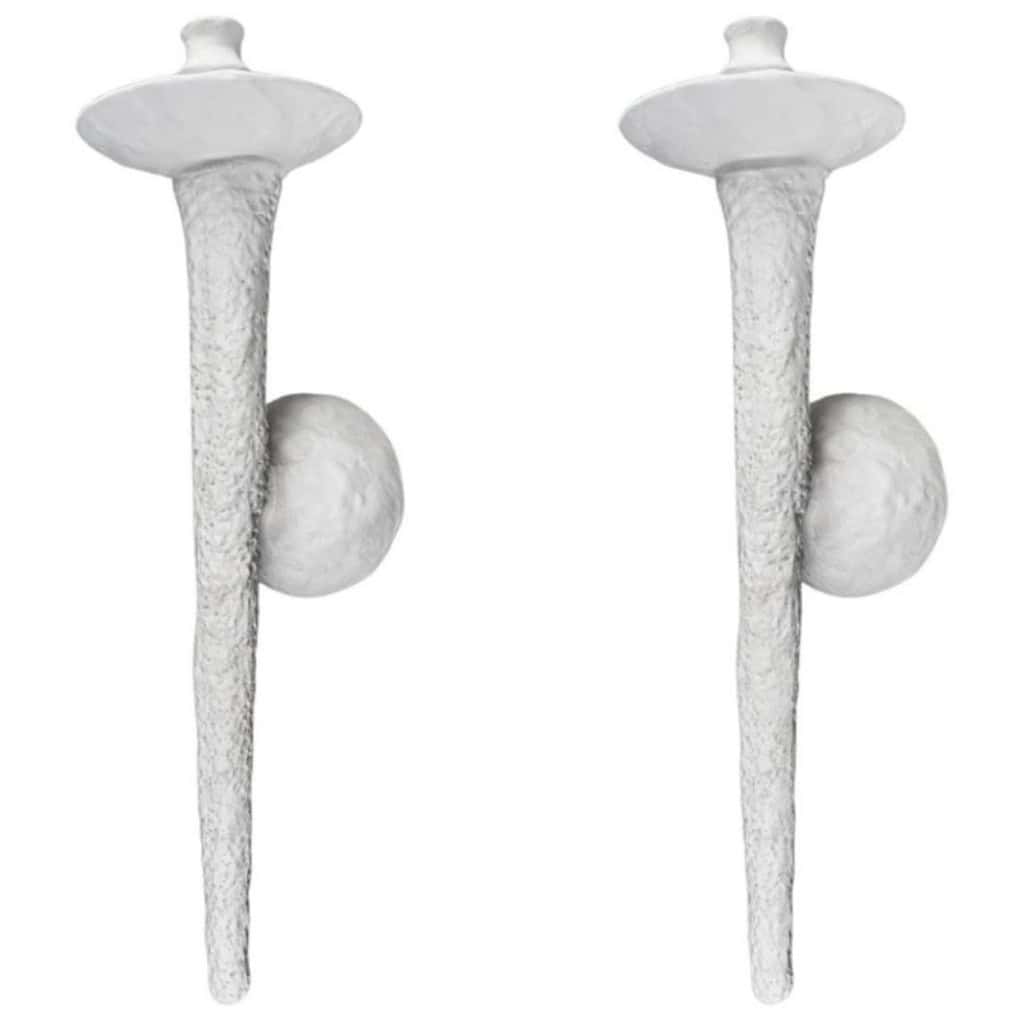 Grande paire d’appliques Torchiere Stuck de Rob Lemariey | Biron 